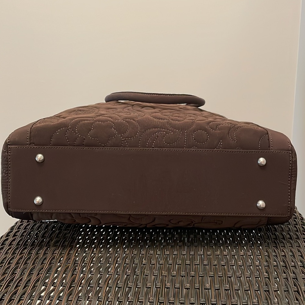 Vera Bradley large tote in chocolate brown - Picture 5 of 7